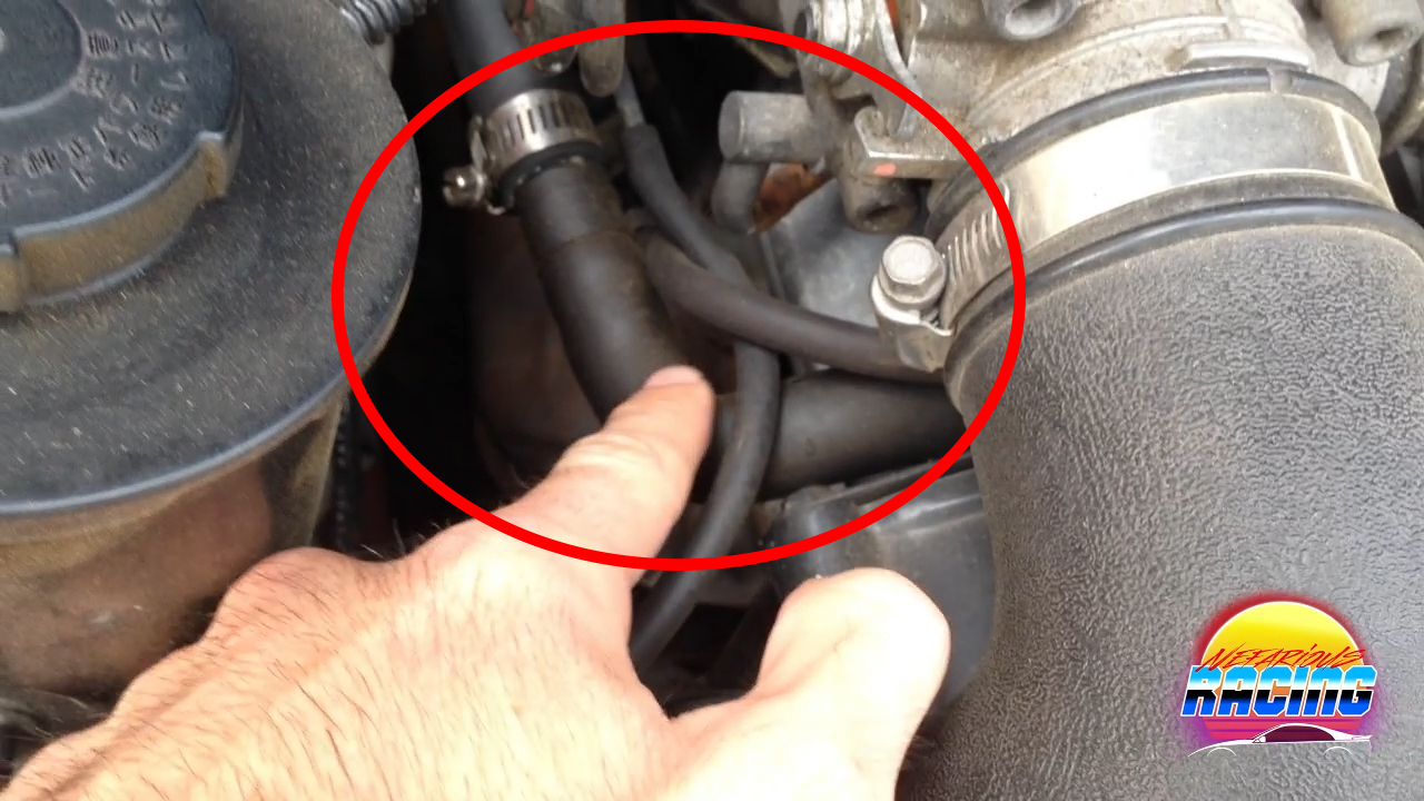 Connecting your catch can hoses in your Nissan 300zx Z32