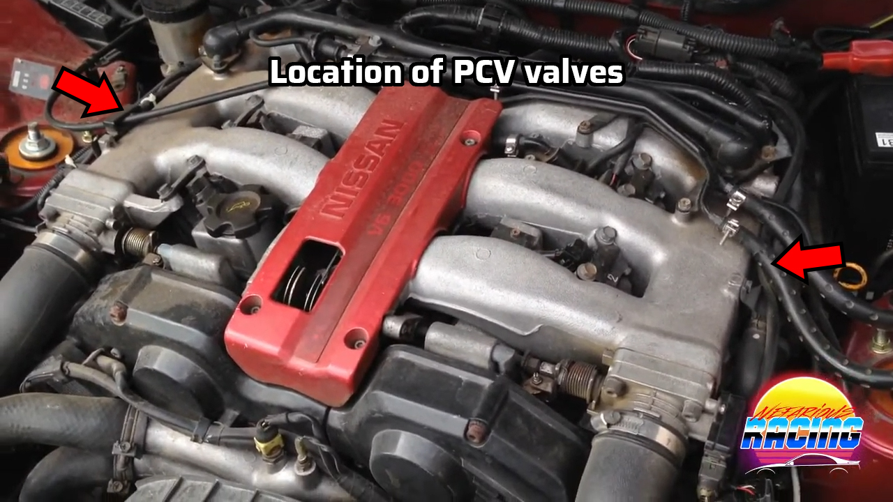 Location of PCV Valves on Nissan 300zx Z32