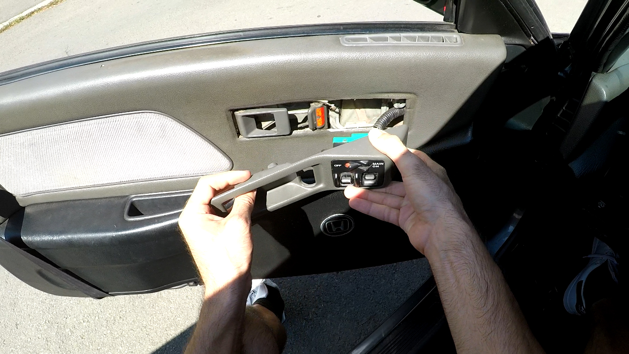 Honda Civic EF & CRX removing electric window switches