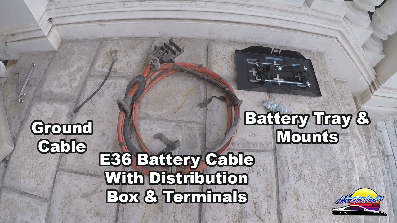 Parts you will need for the battery relocation