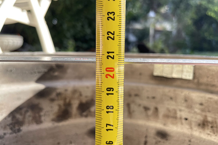 Measuring wheel width