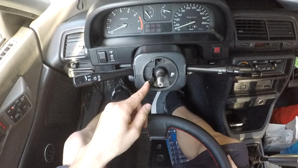 How to install Honda Civic EF & CRX aftermarket steering wheel
