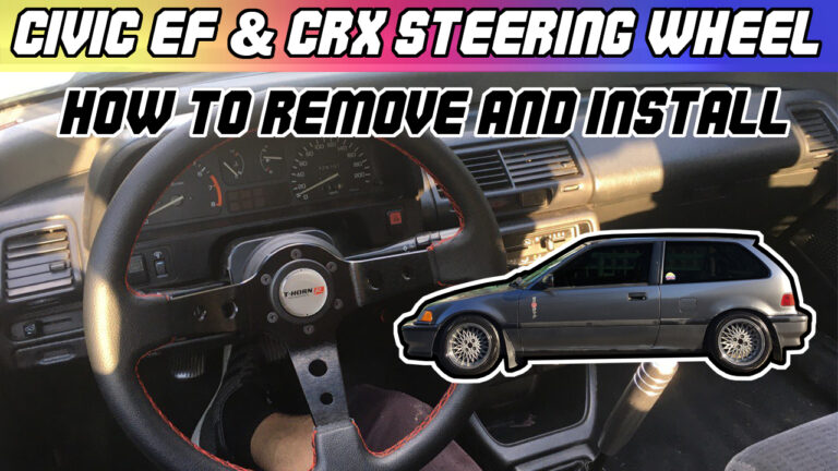 How to Remove & Install Honda Civic EF & CRX Steering Wheel